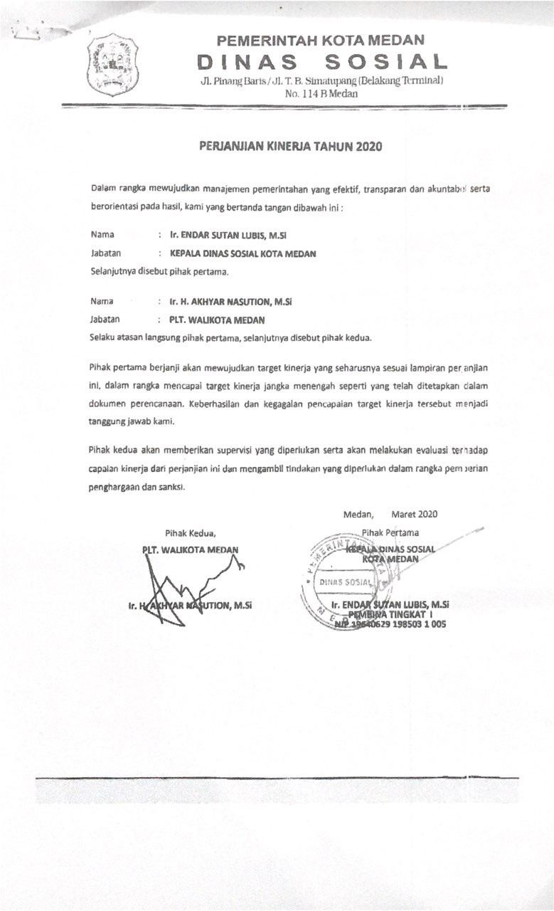 PERJANJIAN KINERJA Dinas Perikanan Kabupaten Bangkep